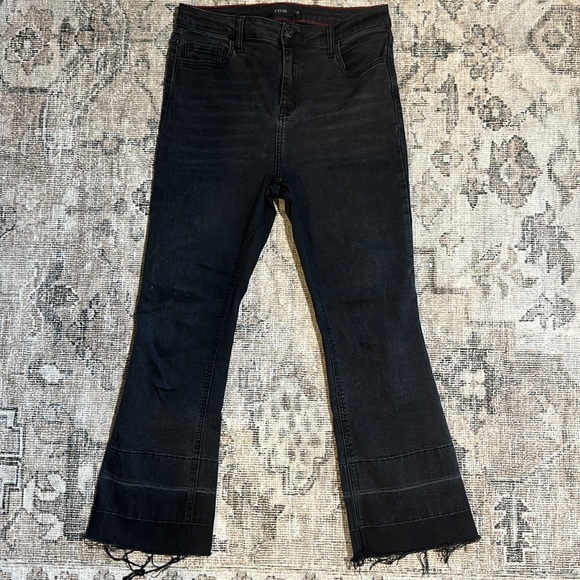 Flared Black Ankle Jean - Picture 2 of 3